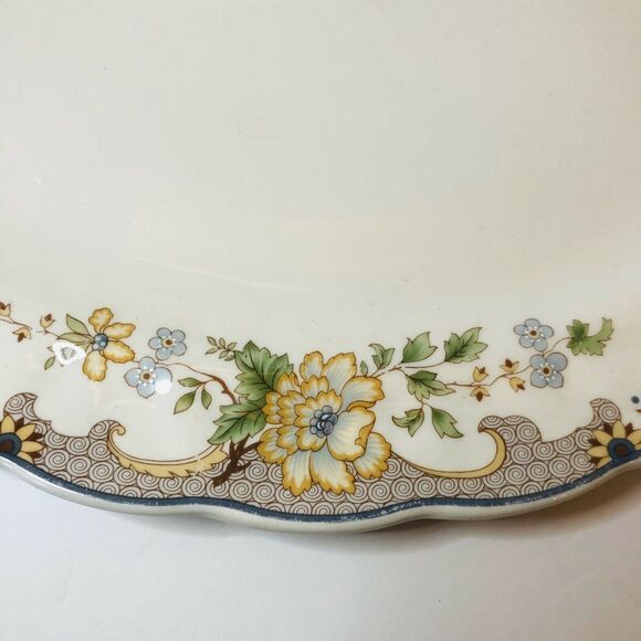 Royal Doulton Majestic Collection Temple Garden Oval Platter 13 Inches Farmhouse - Picture 3 of 7